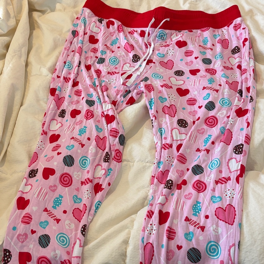 Little Sleepies Valentine's Day hearts Womens Pajama Pants